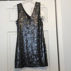 Gray/Metallic  Dress Never worn!